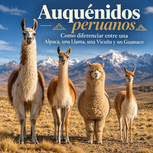 ¿Cuáles son las diferencias entre una Alpaca, una Llama, una Vicuña y un Guanaco?