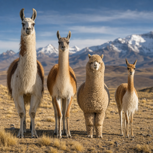 ¿Cuáles son las diferencias entre una Alpaca, una Llama, una Vicuña y un Guanaco?