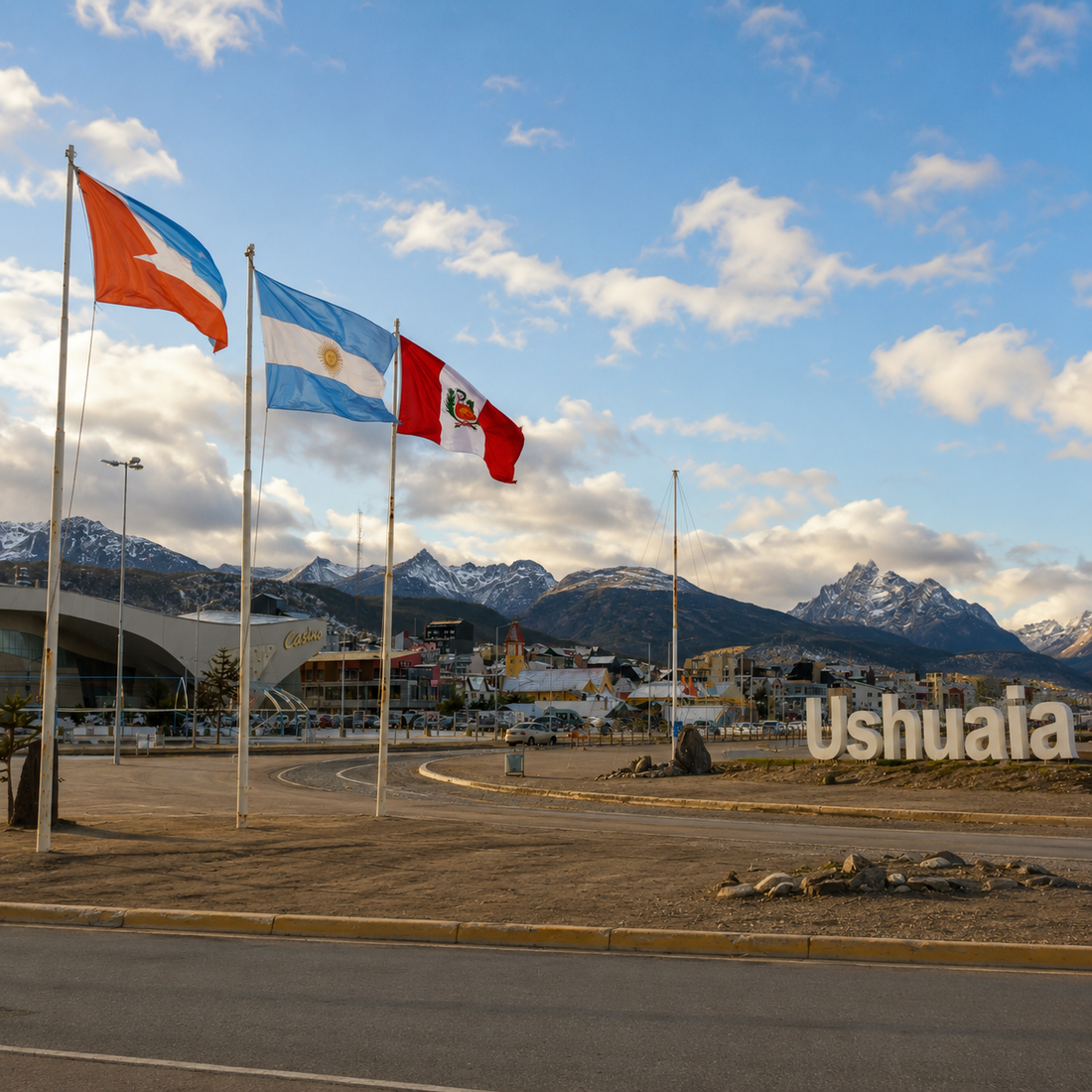 ¿Por qué hay una bandera de Perú en Ushuaia?