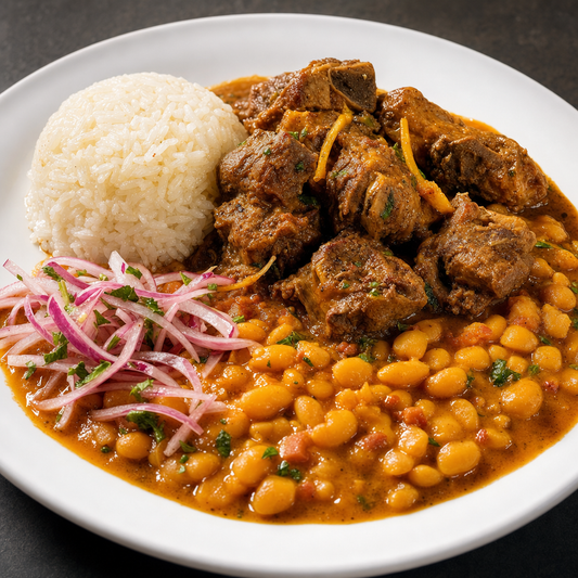 Cabrito a la norteña con frejoles