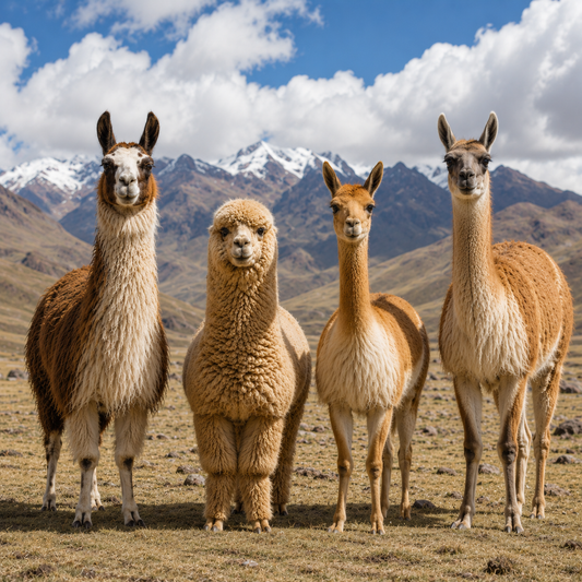 ¿Cuáles son las diferencias entre una Alpaca, una Llama, una Vicuña y un Guanaco?